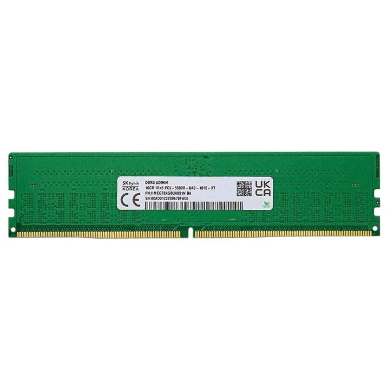 SK Hynix 16GB DDR5 5600MHz RAM | HMCG78AGBEA081N UDIMM