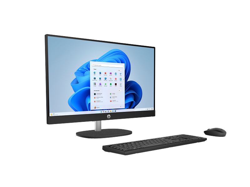 HP All-in-One 24-cr0343nh, Intel Core i5-1334U, 13th GEN, 23.8" FHD Touch Screen,, 8GB RAM, 512GB SSD, Wired Keyboard & Mouse, DOS, Jet Black | BY1X6EA#BH5 thumbnail 2