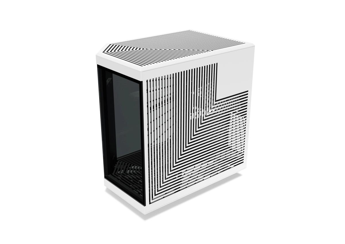 HYTE Y70 Touch Infinite Panda Mid-Tower Case, 4K LCD Touchscreen, PCIe 4.0 Riser, White & Black | CS-HYTE-Y70TTI-WB thumbnail 6