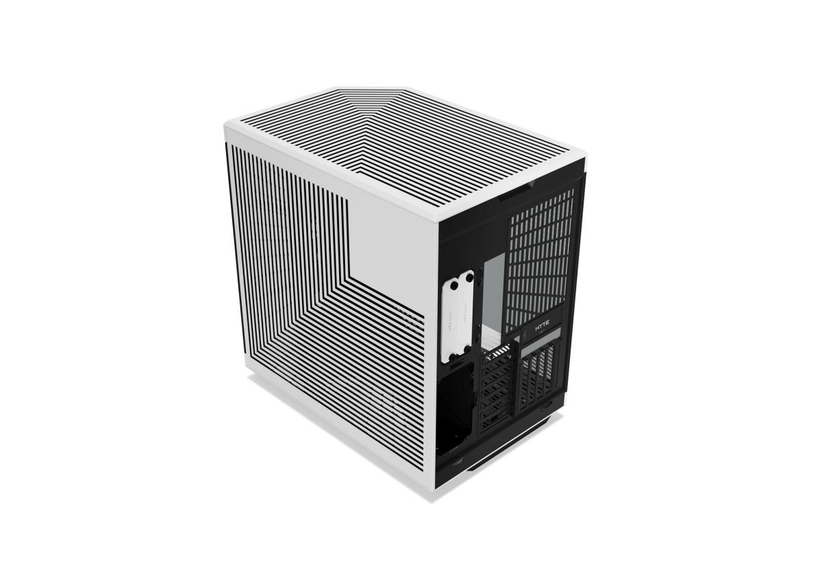 HYTE Y70 Touch Infinite Panda Mid-Tower Case, 4K LCD Touchscreen, PCIe 4.0 Riser, White & Black | CS-HYTE-Y70TTI-WB thumbnail 5