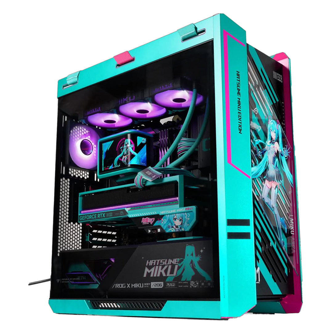 Asus ROG X Hatsune Miku Edition Gaming PC Bundle | Ryzen 7 9800X3D | RTX 5080 16GB OC | 64GB DDR5 | 27" 260Hz Monitor - thumbnail 2