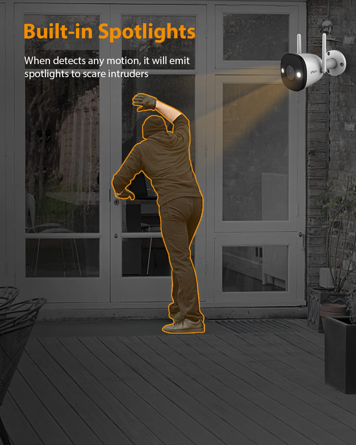 IMOU IMOU IPC-K3DP-3H0WF Bullet 2E 3MP Outdoor Security Camera, Smart Full-Color Night Vision, IP67 Weatherproof, AI Human Detection, Wi-Fi 6 - thumbnail 2