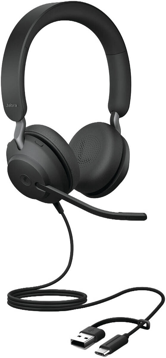 Jabra Evolve2 40 SE Stereo Headset | USB-A & USB-C