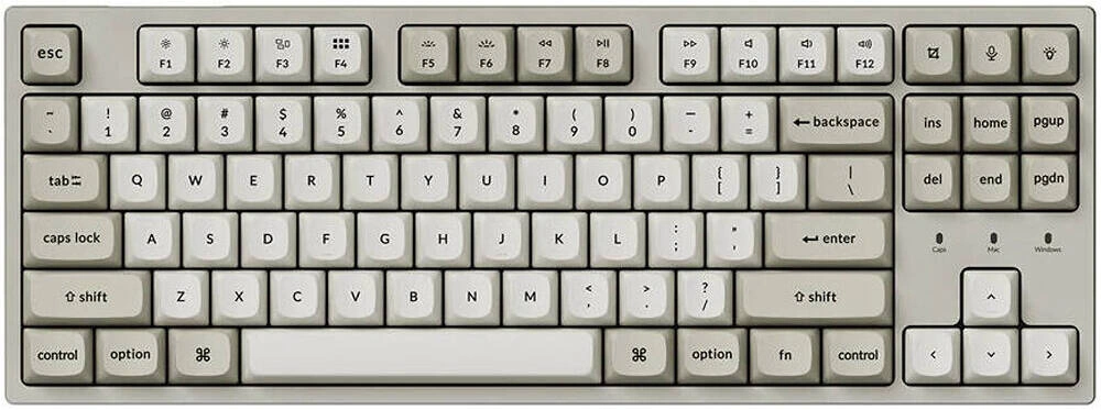 Keychron C1 Pro QMK TKL Wired Mechanical Keyboard, 8000Hz Polling Rate, Arabic/English Layout, Retro | C1PX-M1-AR – Buy Online
