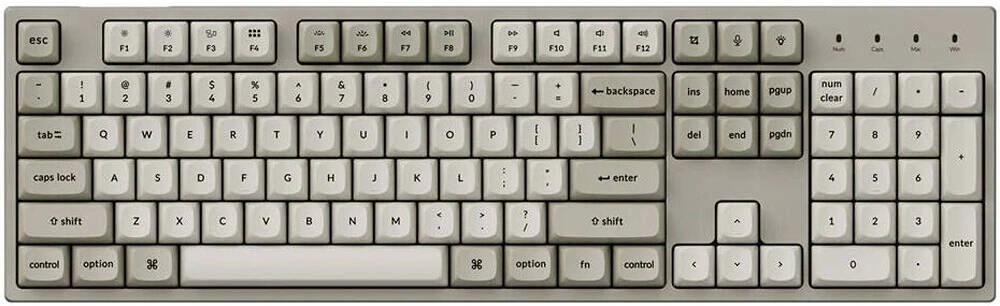 Keychron C2 Pro QMK Full Size Wired Mechanical Keyboard, Arabic/English Layout, Red Linear Switches, White | C2PX-M1-AR – Buy Online