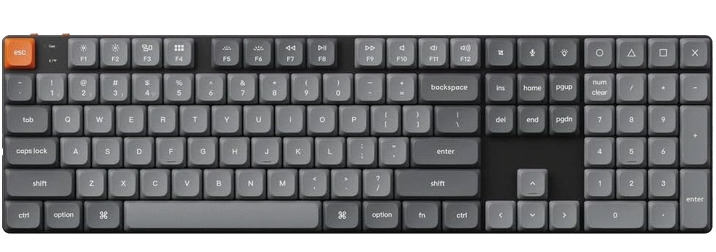 Keychron K5 Max Full Size Wireless Mechanical Keyboard, Arabic/English Layout, Ultra-Slim Gateron Switches, Black | K5M-H1-AR – Buy Online