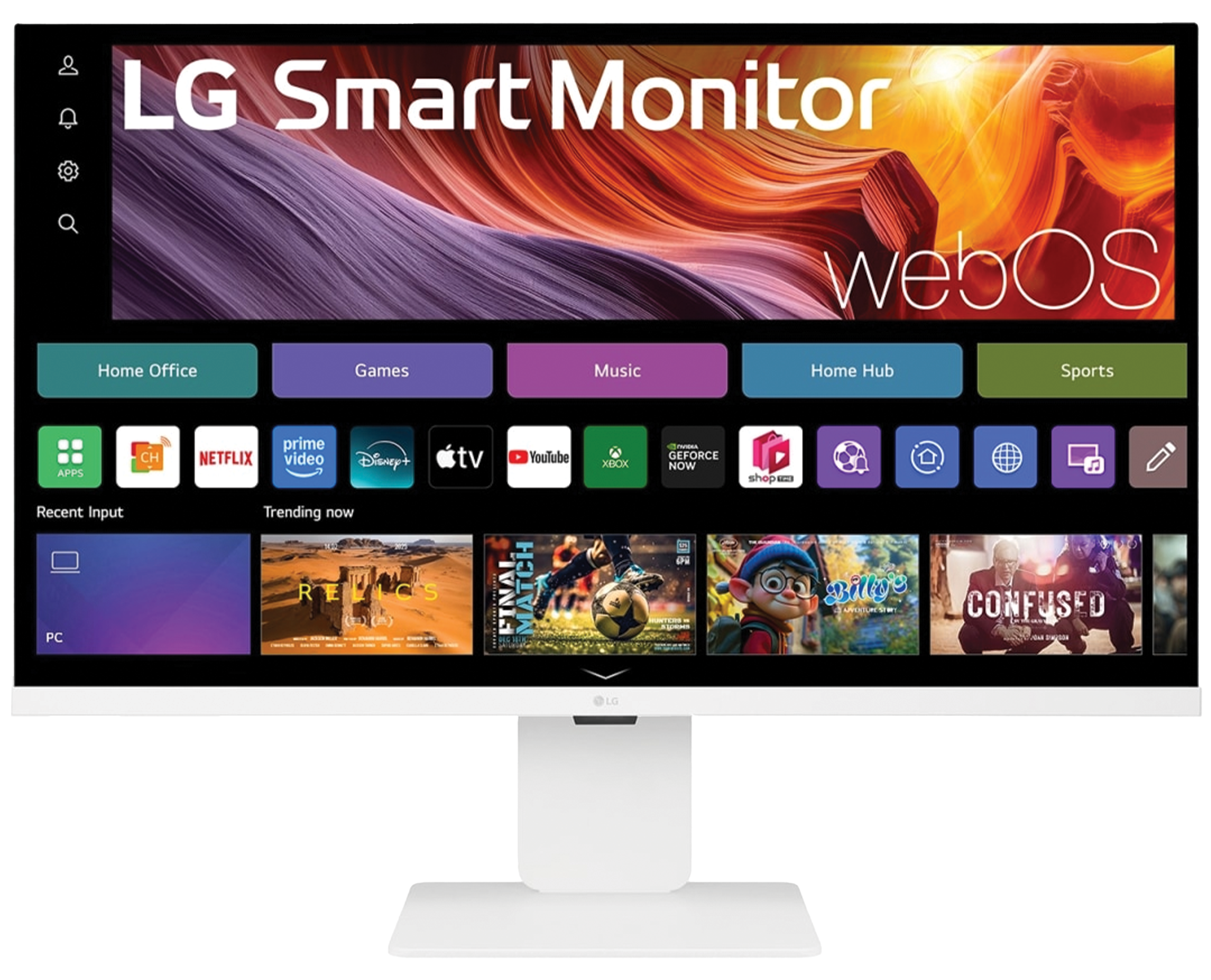 LG 32U850SA-W 32" 4K UHD Smart Monitor, 3840x2160, webOS Operating System, IPS Panel, Built-in Detachable Webcam, 90W USB-C Power Delivery, White Lifestyle Design | 32U850SA-W – Buy Online