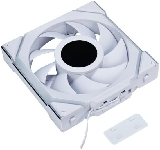 LIAN LI Lian Li UNI FAN SL Wireless LCD 120 Reverse Blade Single (White) Case Fan, 1.6" LCD Display | 12RSLLCD1W1W - thumbnail 4