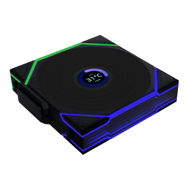 Lian Li UNI FAN TL Wireless 140 Black, 140mm ARGB Single Case Fan, 2.4GHz Wireless Signal Transmission, Modular Daisy-Chain | 14TL1W1B thumbnail 2