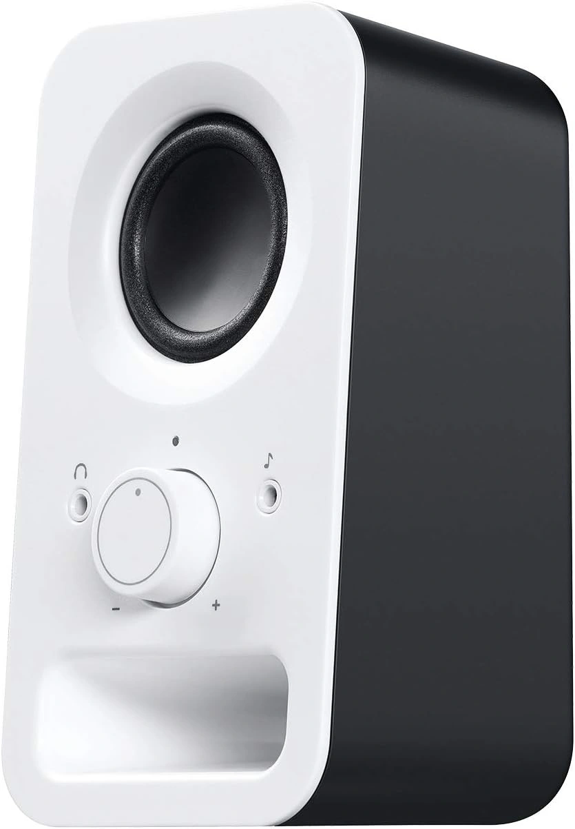 Logitech Z150 Multimedia Speakers, 2.0 Stereo Sound, 6W Peak Power, Integrated Headphone Jack, Compact Design, White | 980-000815 thumbnail 2