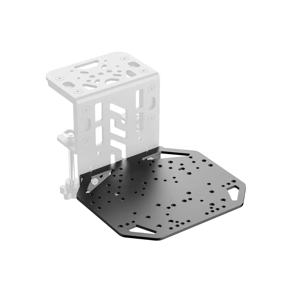 MOZA MOZA RS089 Universal Mounting Plate, High-Strength Steel Dual Bracket for Shifter & Handbrake, Supports Flight Sim & Third-Party Gear | RS089 - thumbnail 2