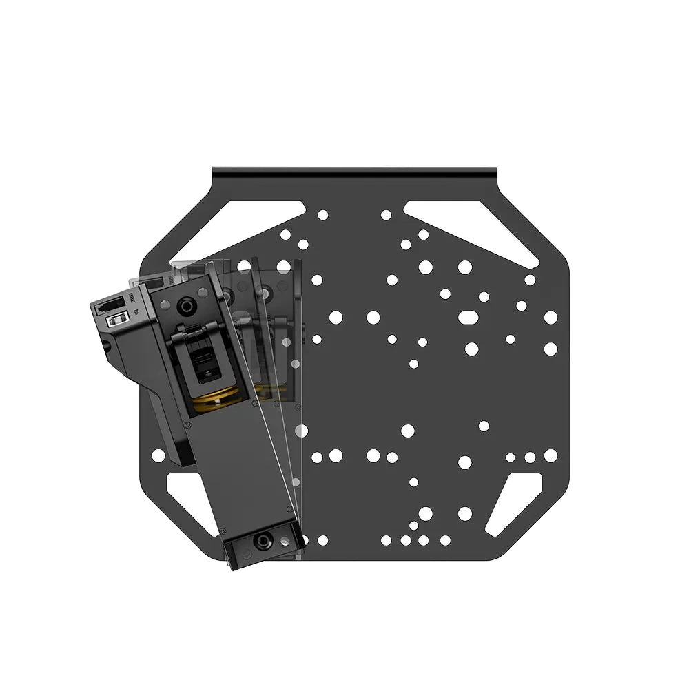 MOZA MOZA RS089 Universal Mounting Plate, High-Strength Steel Dual Bracket for Shifter & Handbrake, Supports Flight Sim & Third-Party Gear | RS089 - thumbnail 5