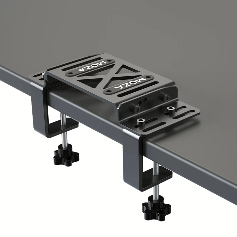 MOZA MOZA Racing RS12 Table Mounting Bracket, 5mm High-Strength Steel, Multi-Angle Tilt Adjustment, Compatible with R5 / R9 / R12 / R16 / R21 Wheelbases | RS12 - thumbnail 3