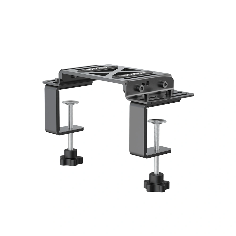MOZA MOZA Racing RS12 Table Mounting Bracket, 5mm High-Strength Steel, Multi-Angle Tilt Adjustment, Compatible with R5 / R9 / R12 / R16 / R21 Wheelbases | RS12 - thumbnail 2