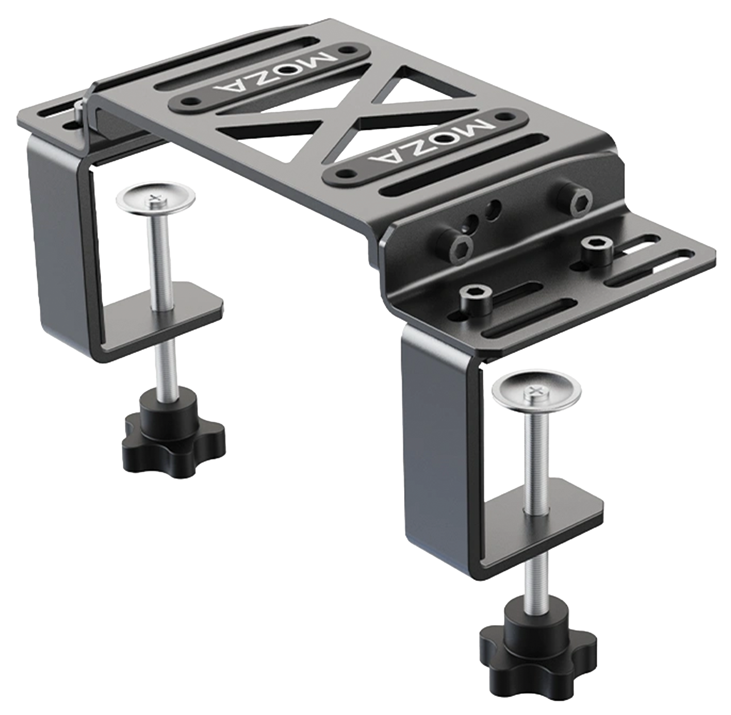MOZA MOZA Racing RS12 Table Mounting Bracket, 5mm High-Strength Steel, Multi-Angle Tilt Adjustment, Compatible with R5 / R9 / R12 / R16 / R21 Wheelbases | RS12 - product view 1 of 3