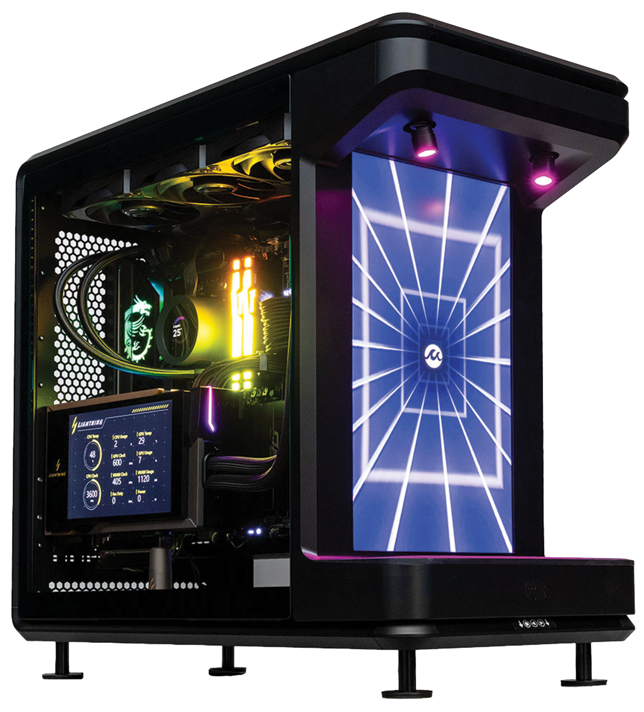 MSI GeForce RTX 5090 LIGHTNING Z 32GB Ultimate Gaming & Content Creation PC, AMD Ryzen 9 9950X3D, 64GB DDR5 RGB, 4TB Gen5 SSD, NZXT Kraken Elite LCD, WiFi 7 – Buy Online