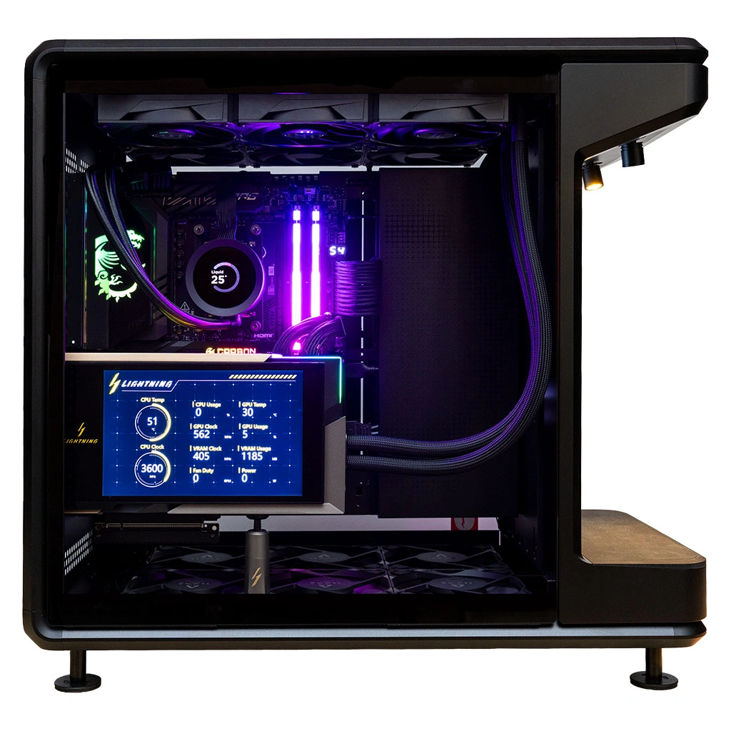 Nanotech MSI GeForce RTX 5090 LIGHTNING Z 32GB Ultimate Gaming & Content Creation PC, AMD Ryzen 9 9950X3D, 64GB DDR5 RGB, 4TB Gen5 SSD, NZXT Kraken Elite LCD, WiFi 7 - thumbnail 4