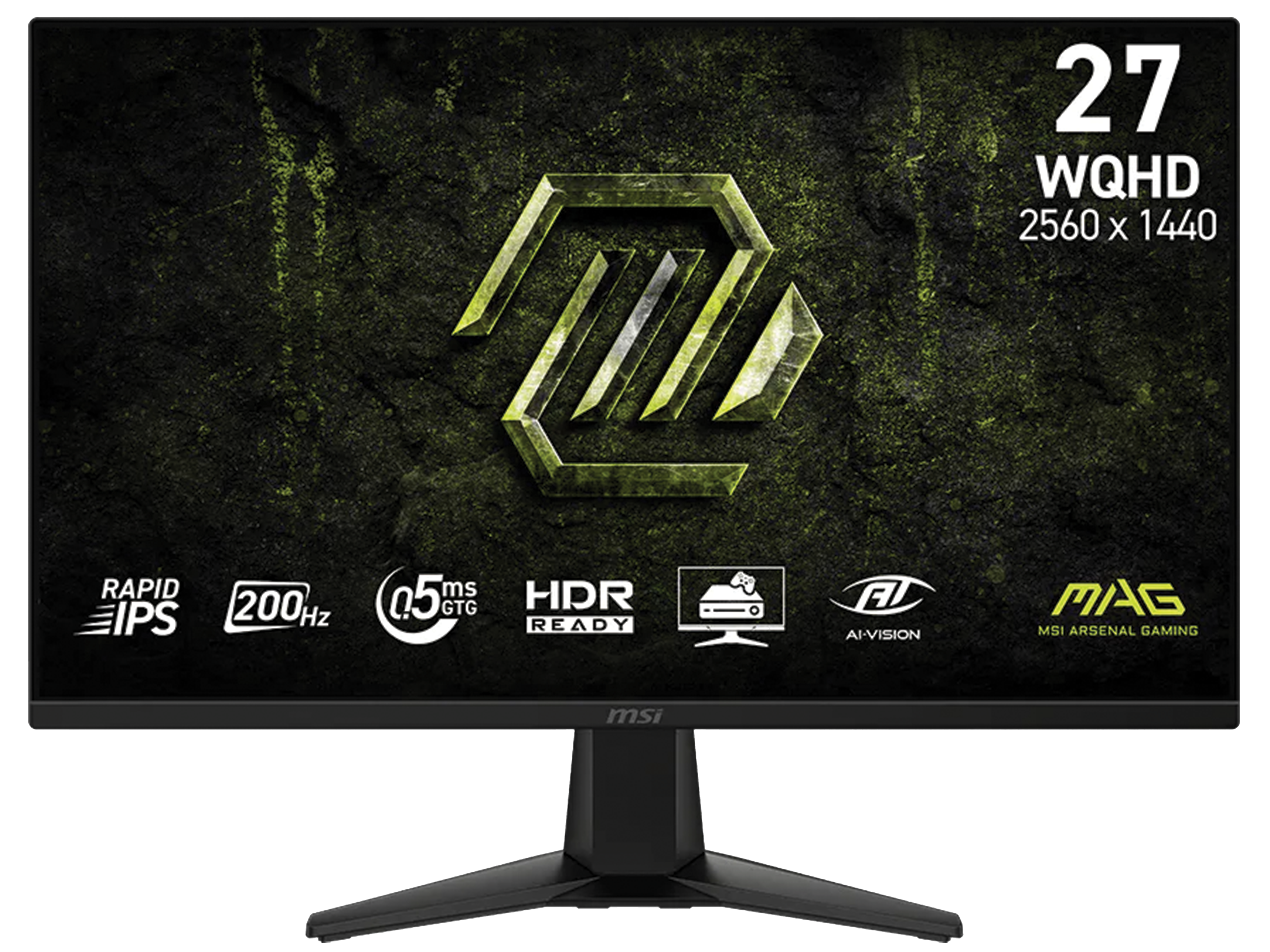 MSI MAG 275QF E2 27-inch 2K QHD 200Hz 0.5ms Rapid IPS Gaming Monitor, WQHD 2560 x 1440, DisplayPort 1.4 & HDMI 2.0, Black | 9S6-3CAA1M-003 image