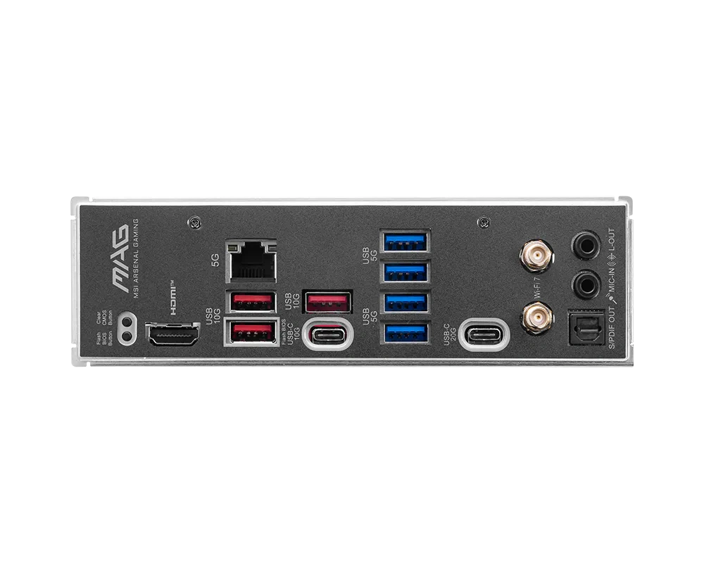 MSI MSI MAG B850M MORTAR WIFI Motherboard, AMD AM5 Socket, B850 Chipset, DDR5, Wi-Fi 7, 5G LAN, mATX | 911-7E61-001 - thumbnail 5
