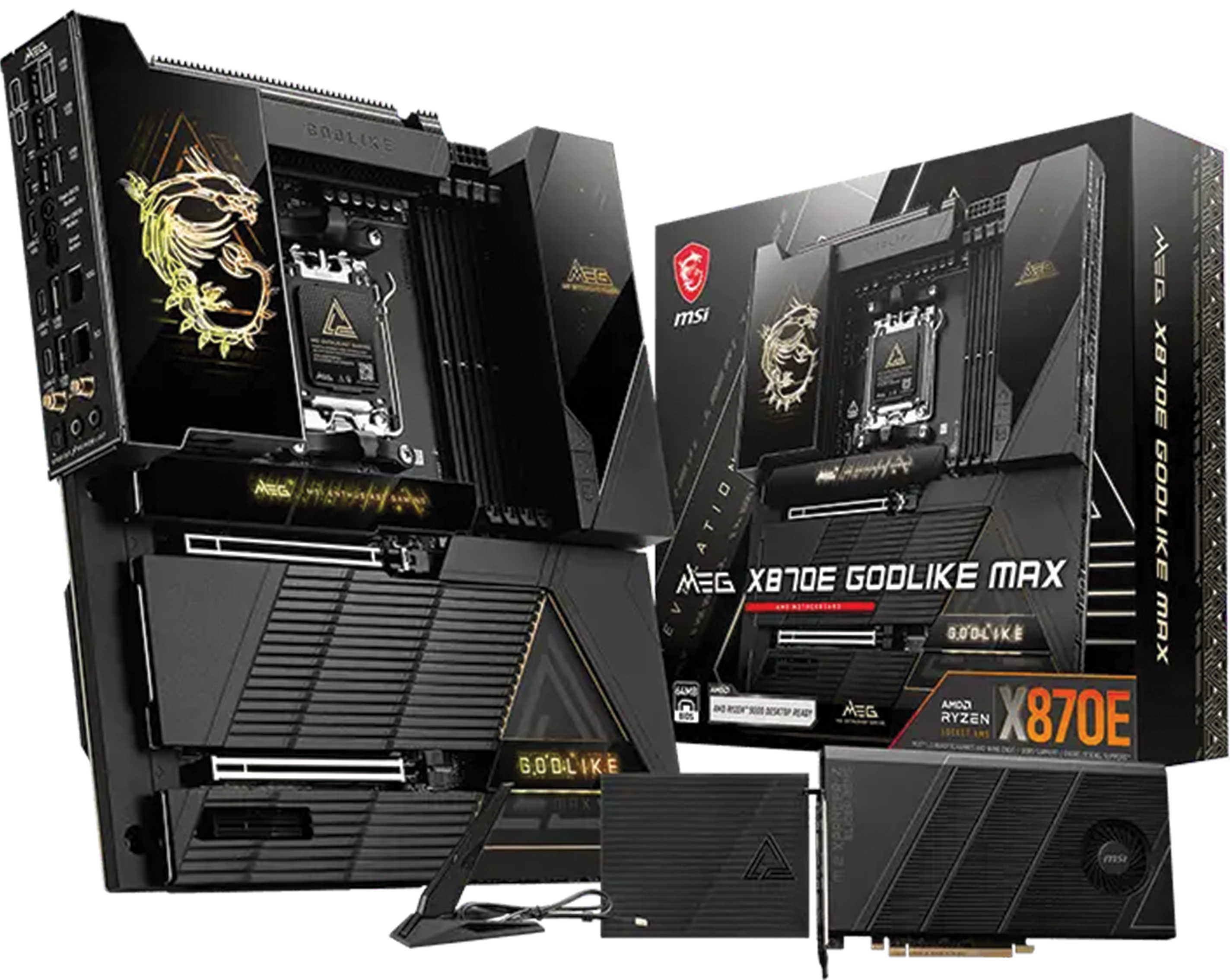 MSI MEG X870E GODLIKE MAX E-ATX Gaming Motherboard, AMD AM5, Ryzen 9000 Ready, DDR5 Overclocking, PCIe 5.0, Wi-Fi 7, Dual LAN (10G + 5G), 64MB BIOS ROM | 911-7E48-014 – Buy Online