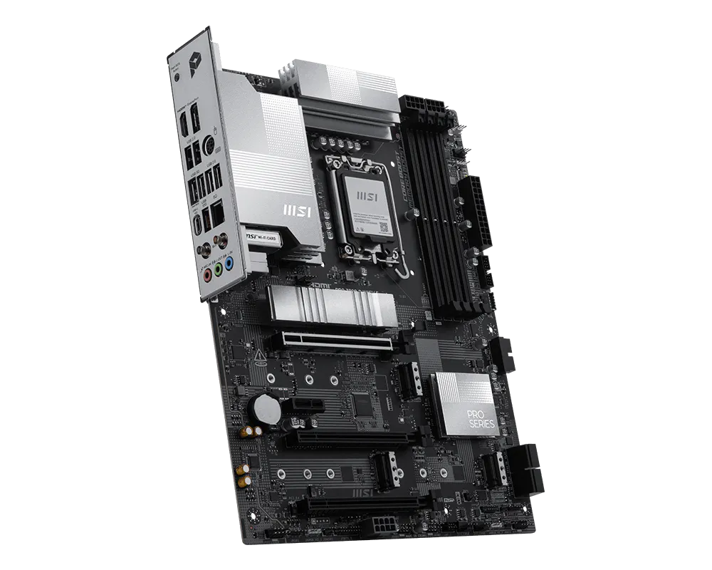 MSI PRO Z890-P WIFI Motherboard, Intel Core Ultra Support, LGA 1851, DDR5, PCIe 5.0, WiFi 6E, ATX | 911-7E34-019 thumbnail 3