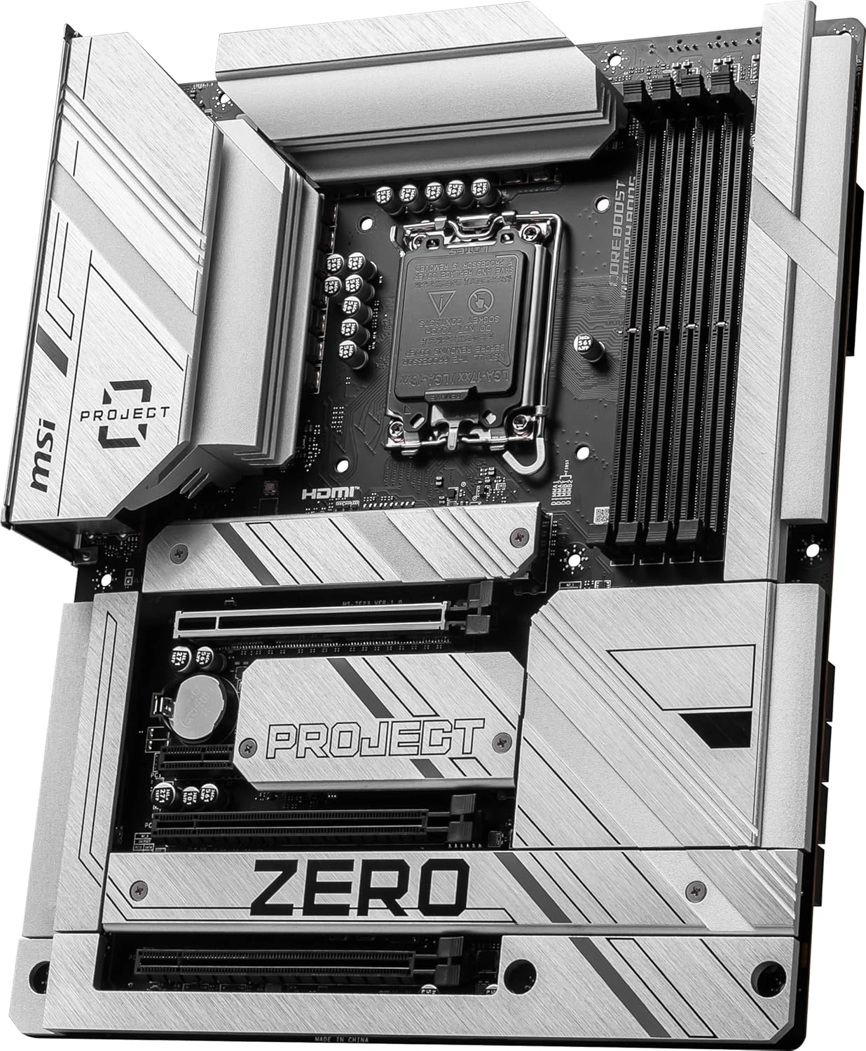 MSI Z790 PROJECT ZERO Gaming Motherboard, Back-Connect Design, LGA 1700, DDR5, PCIe 5.0, WiFi 7, USB 3.2 Gen2, HDMI/DP, 2.5G LAN | 911-7E23-001 thumbnail 3