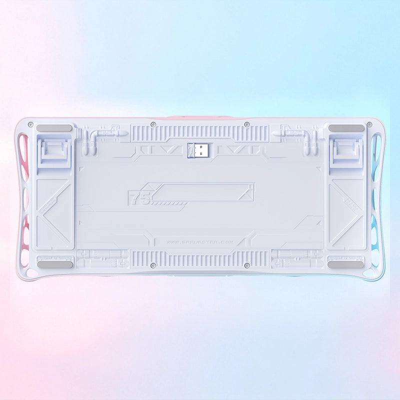 GravaStar K1 Lite 75% Wireless Mechanical Gaming Keyboard, Lumen Rose, Tri-Mode Connectivity, Hot-Swappable, RGB, Lumen Rose | K1 Lite thumbnail 6