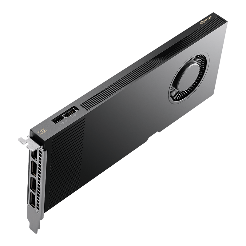 PNY NVIDIA RTX PRO 4000 Blackwell Workstation 24GB GDDR7 ECC Graphics Card (GPU), 8960 CUDA Cores, Single-Slot, PCIe 5.0, 4x DisplayPort 2.1 | VCNRTXPRO4000-SB – Buy Online