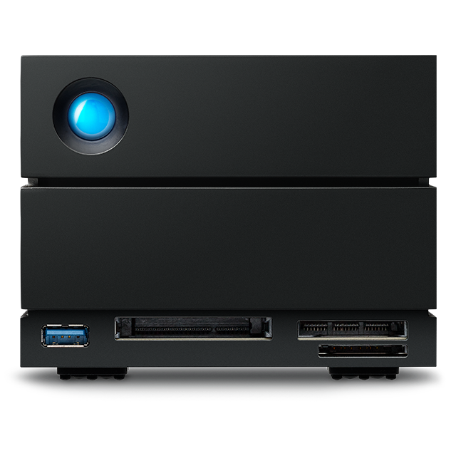 LaCie 2big Dock 28TB External RAID Desktop Storage, speeds of up to 550MB/s, Thunderbolt 3, USB4, SD/CFexpress Slots, IronWolf Pro Drives, Win, macOS systems, and iPad USB-C | STLG28000400 – Buy Online