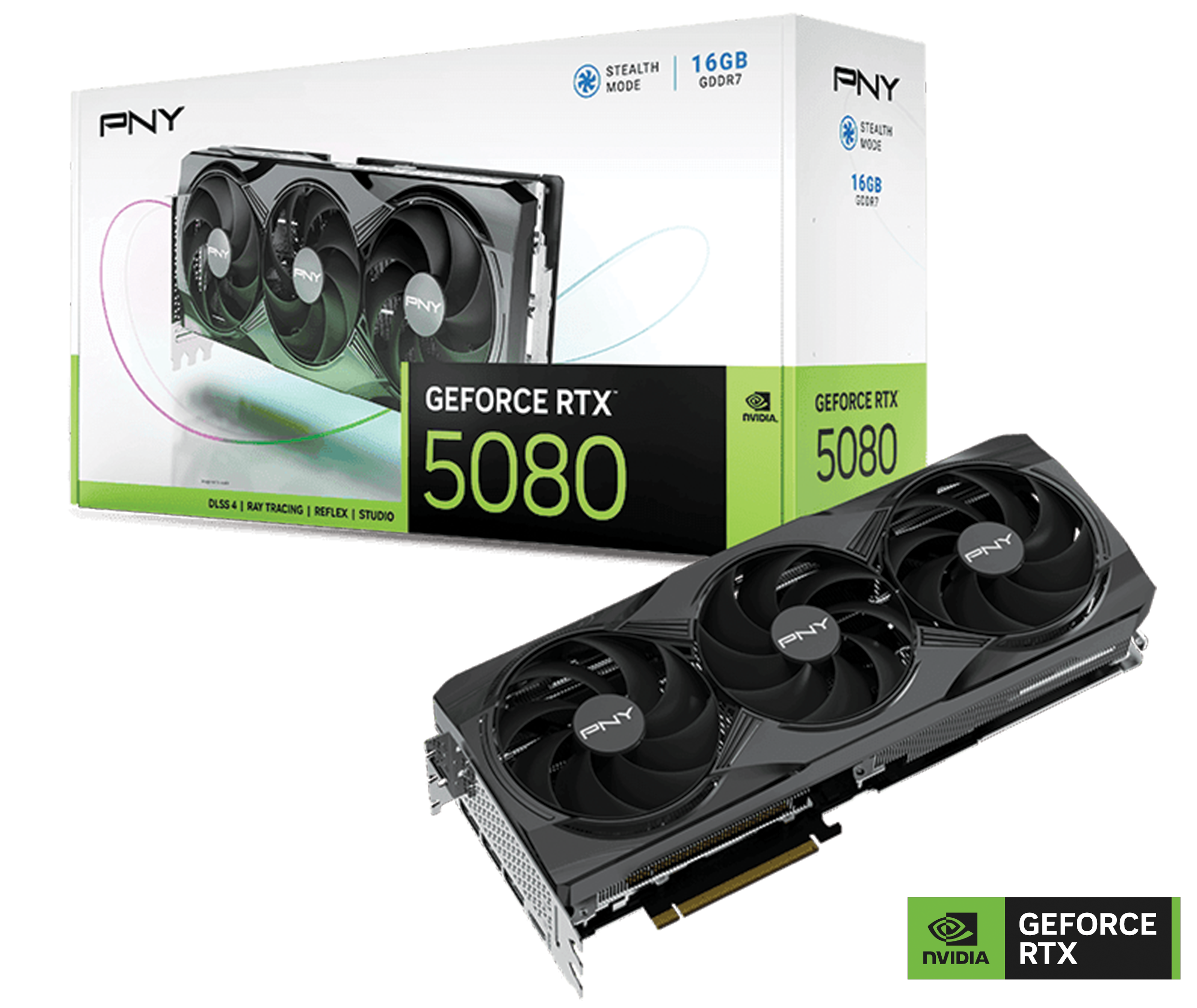 PNY GeForce RTX 5080 Triple Fan 16GB DDR7 Graphics Card GPU, 10,752 CUDA Cores, Blackwell Architecture  | VCG508016TFXPB1 – Buy Online