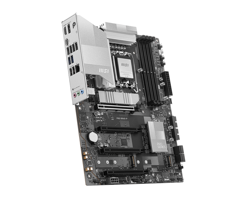 MSI PRO B860-P LGA 1851 ATX Motherboard, Intel Core Ultra (Series 2) Support, DDR5 8800+ MT/s, PCIe 5.0, Thunderbolt 4 | 911-7E41-002 thumbnail 4