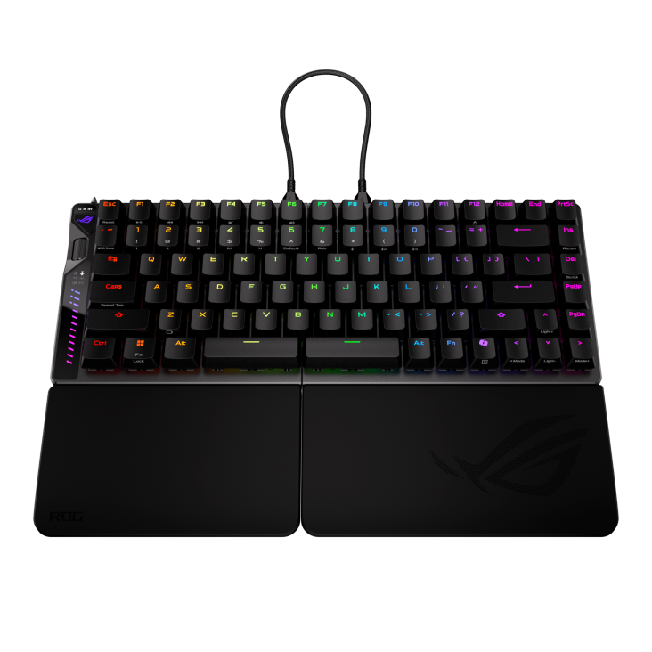 Asus ASUS ROG Falcata 75% Split Wireless Gaming Keyboard, Hot-Swap Magnetic Switches (HFX V2), Rapid Trigger, 8K Wireless, Tri-Mode | 90MP043H-BKCA00 - thumbnail 3