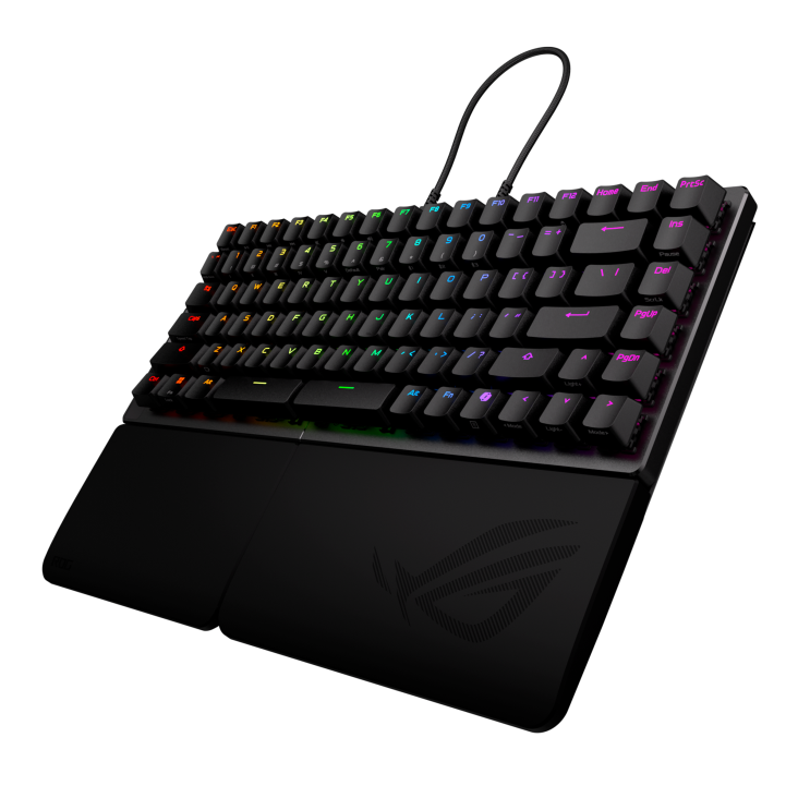 Asus ASUS ROG Falcata 75% Split Wireless Gaming Keyboard, Hot-Swap Magnetic Switches (HFX V2), Rapid Trigger, 8K Wireless, Tri-Mode | 90MP043H-BKCA00 - thumbnail 4