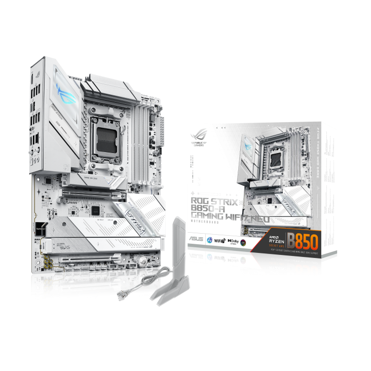 ASUS ROG STRIX B850-A GAMING WIFI7 NEO AMD AM5 Gaming Motherboard, Ryzen 9000 Ready, DDR5 8400+, 5Gb LAN, PCIe 5.0 | 90MB1P10-M0EAY0 thumbnail 10