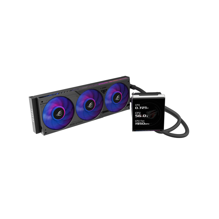 Asus Cable Less Gpu ASUS ROG Strix LC IV 360 ARGB LCD Cooler | Cableless Q-Connector