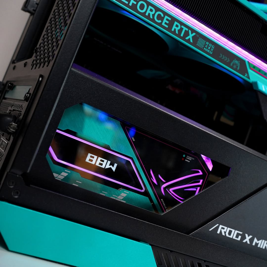 Asus ROG X Hatsune Miku Edition Gaming PC Bundle | Ryzen 7 9800X3D | RTX 5080 16GB OC | 64GB DDR5 | 27" 260Hz Monitor - thumbnail 6