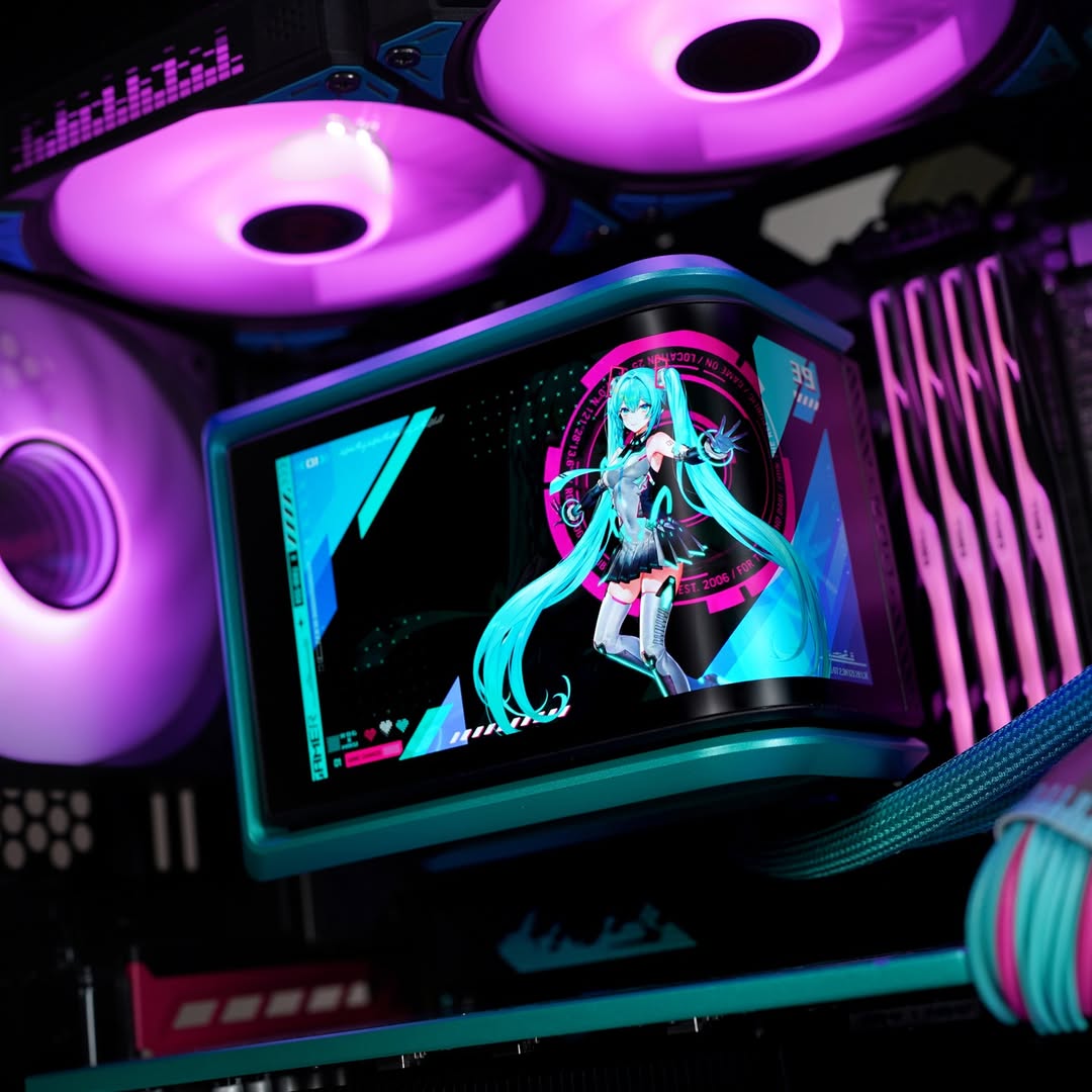 Asus ROG X Hatsune Miku Edition Gaming PC Bundle | Ryzen 7 9800X3D | RTX 5080 16GB OC | 64GB DDR5 | 27" 260Hz Monitor - thumbnail 5