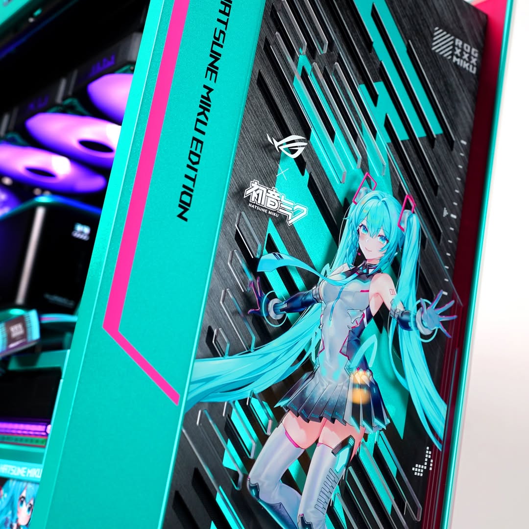 Asus ROG X Hatsune Miku Edition Gaming PC Bundle | Ryzen 7 9800X3D | RTX 5080 16GB OC | 64GB DDR5 | 27" 260Hz Monitor - thumbnail 4