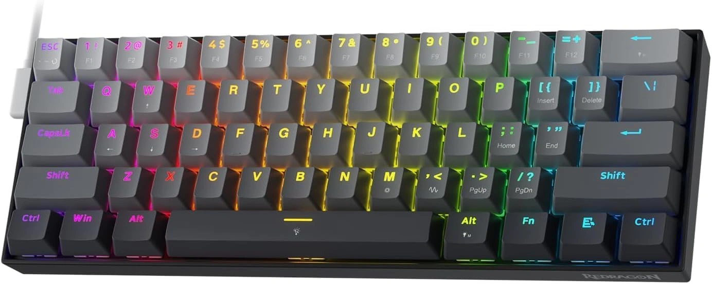 Redragon Fizz 60% Wired Mechanical Gaming Keyboard, 8K Polling Rate, Rapid Trigger Magnetic Switches, K617GGB-RGB-M Black |  K617GGB-RGB-M – Buy Online