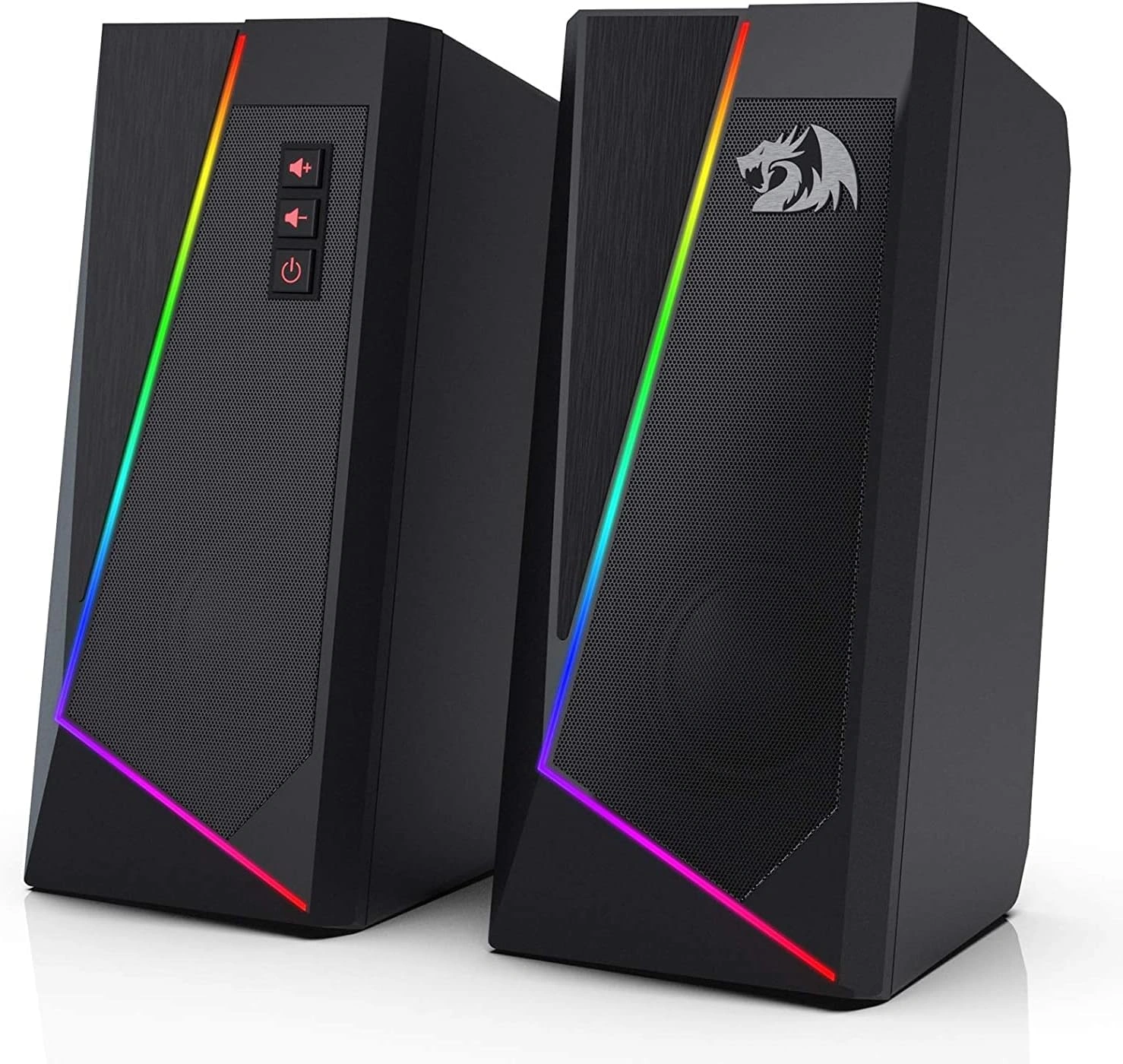 Redragon GS520 ANVIL RGB Desktop Speakers, 10W RMS, USB Powered, 3.5mm Audio | GS520 thumbnail 2
