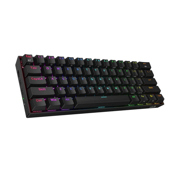 Redragon K530RGB PRO Draconic Pro 60% Wireless Mechanical Gaming Keyboard, Brown Switches, Black | K530RGB PRO thumbnail 2