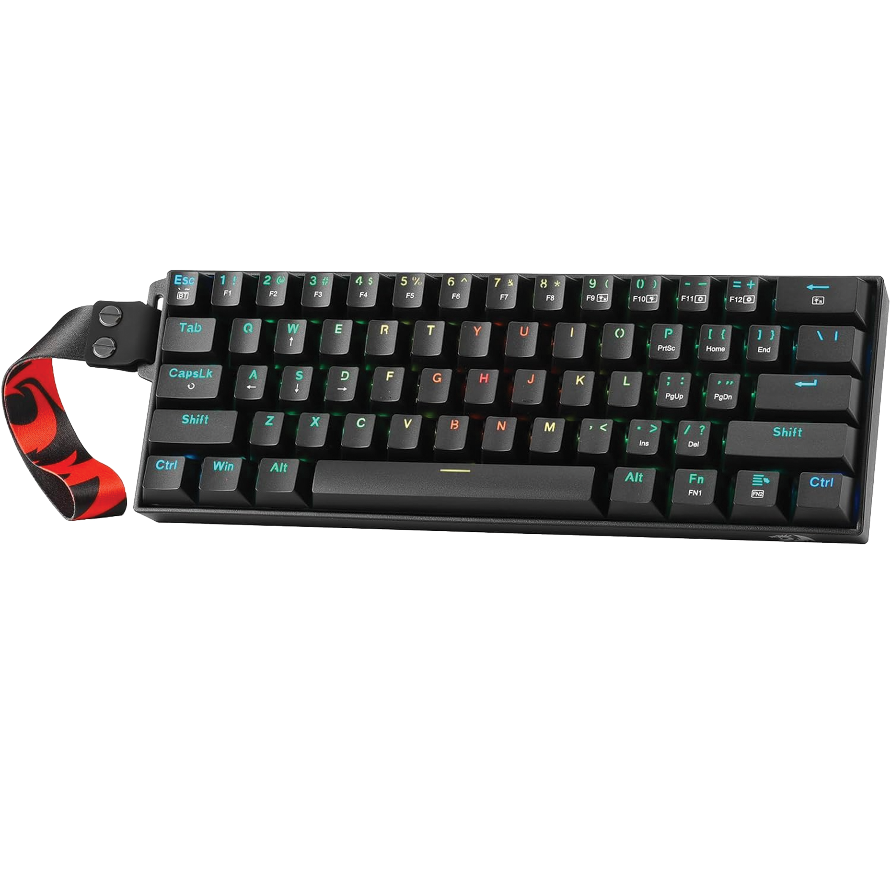 Redragon K530 Pro Wireless Gaming Keyboard – 60% Compact 61 Keys, Hot-Swappable, Custom Linear Dragon Chant Switches, RGB, Carrying Strap | K530RGB-PRO-P – Buy Online