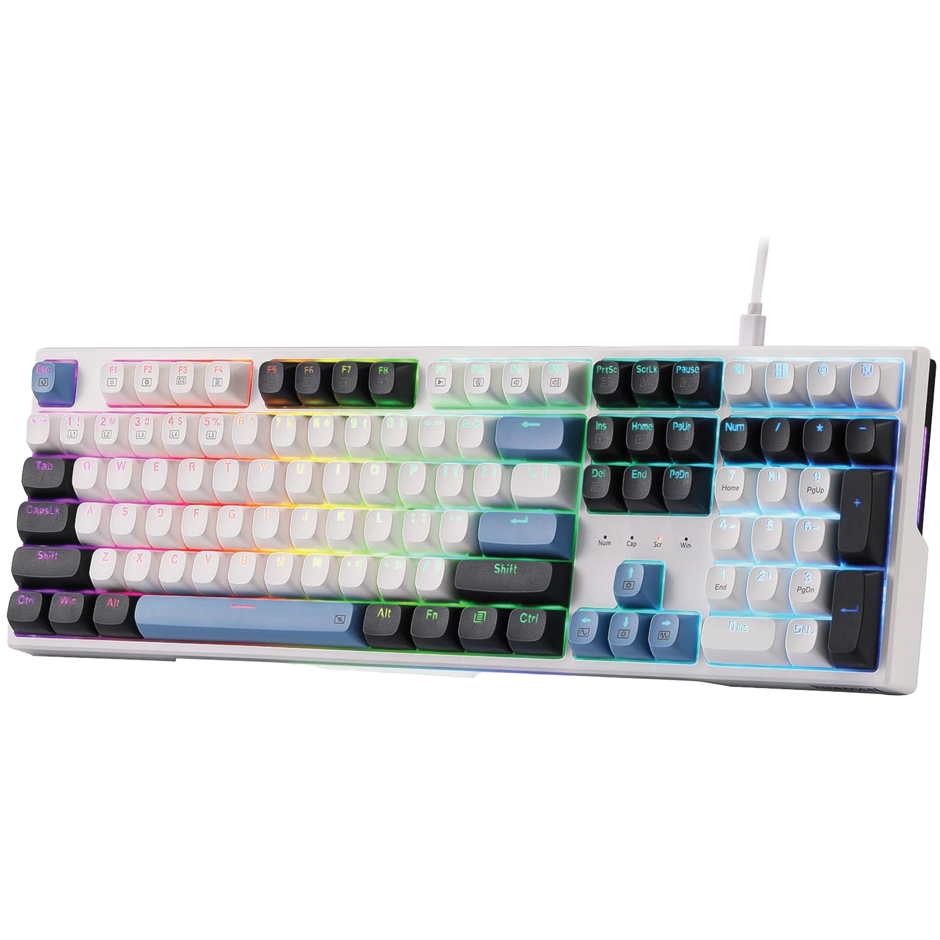 Redragon K668 Wired Gasket Mechanical Gaming Keyboard – 108 Keys with 4 Dedicated Hotkeys, Hot-Swappable Sockets, Sound Absorbing Foam, & Custom Linear Switches – Buy Online