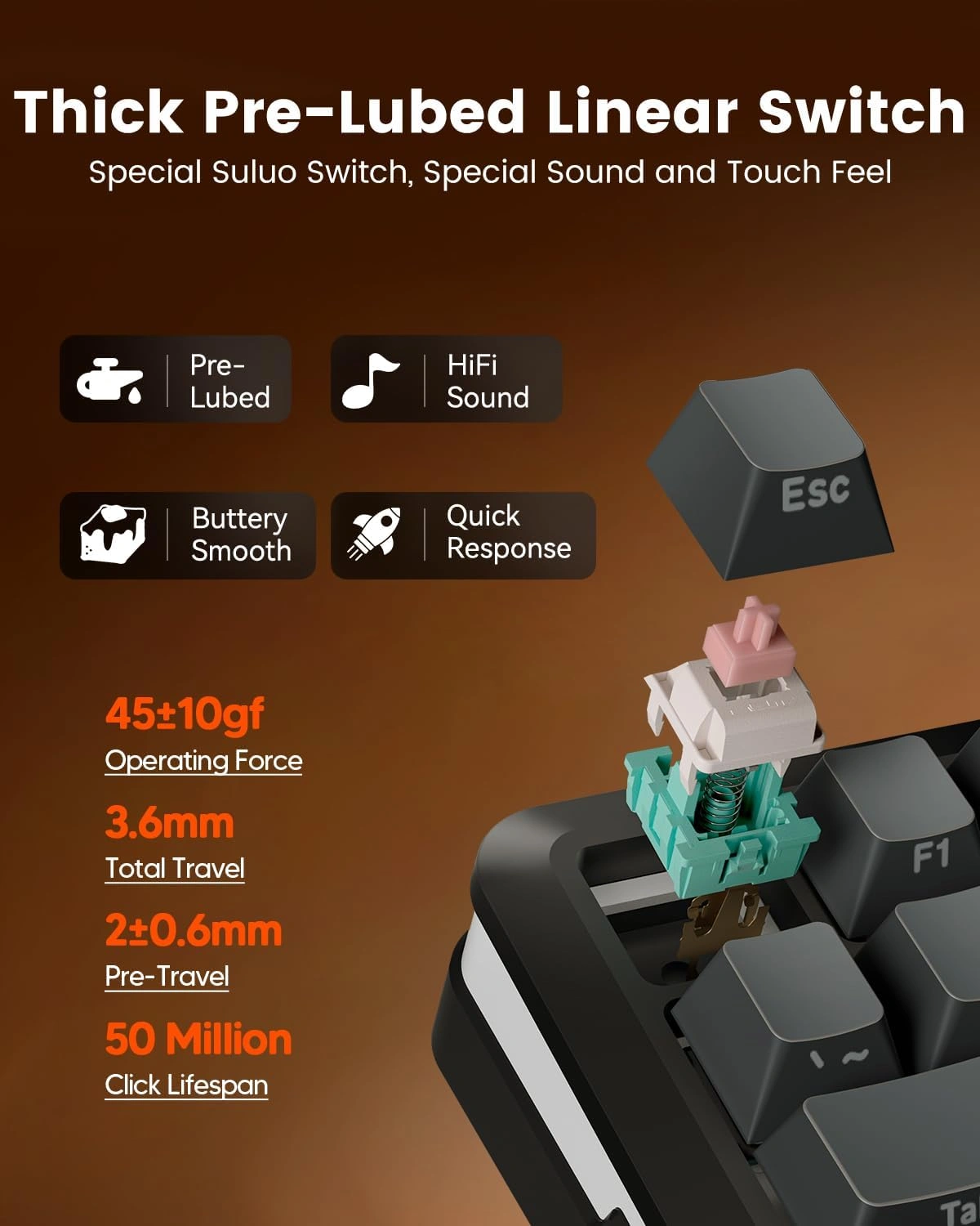 Redragon K708GG-RGB-PRO Flekact Pro Wireless Gasket Mounted Mechanical Keyboard, Tri-Mode, LCD Screen | K708GG-RGB-PRO thumbnail 5