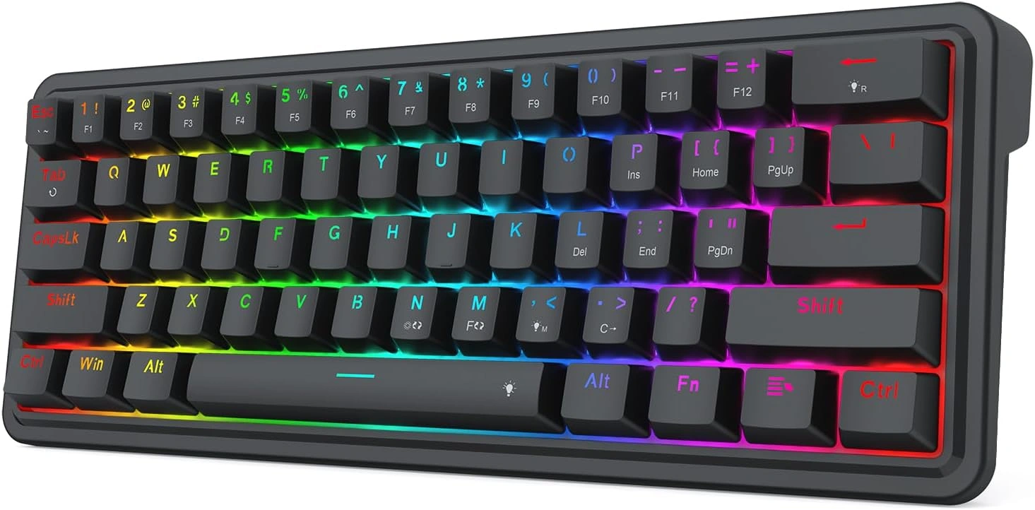 Redragon K722-RGB IRONGUARD 60% Wired Gasket Mounted Mechanical Gaming Keyboard | K722-RGB – Buy Online