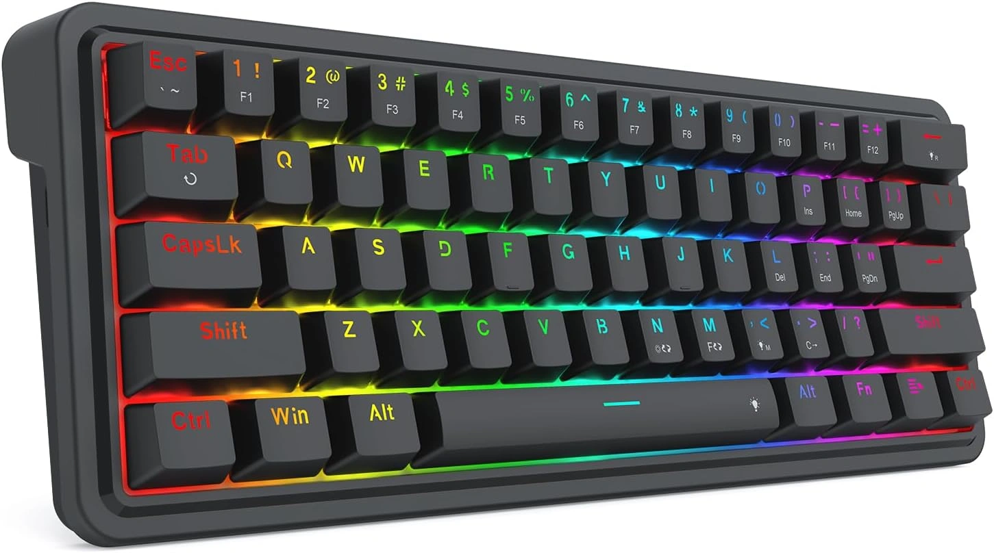 Redragon K722-RGB IRONGUARD 60% Wired Gasket Mounted Mechanical Gaming Keyboard | K722-RGB thumbnail 3