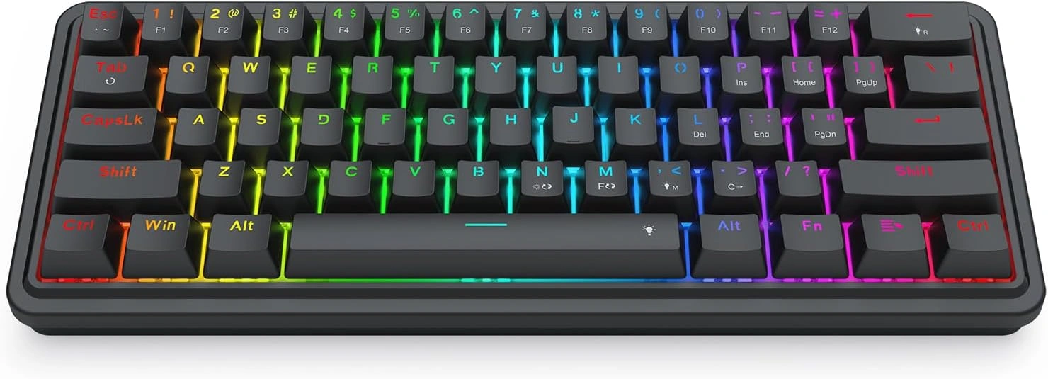 Redragon K722-RGB IRONGUARD 60% Wired Gasket Mounted Mechanical Gaming Keyboard | K722-RGB thumbnail 4