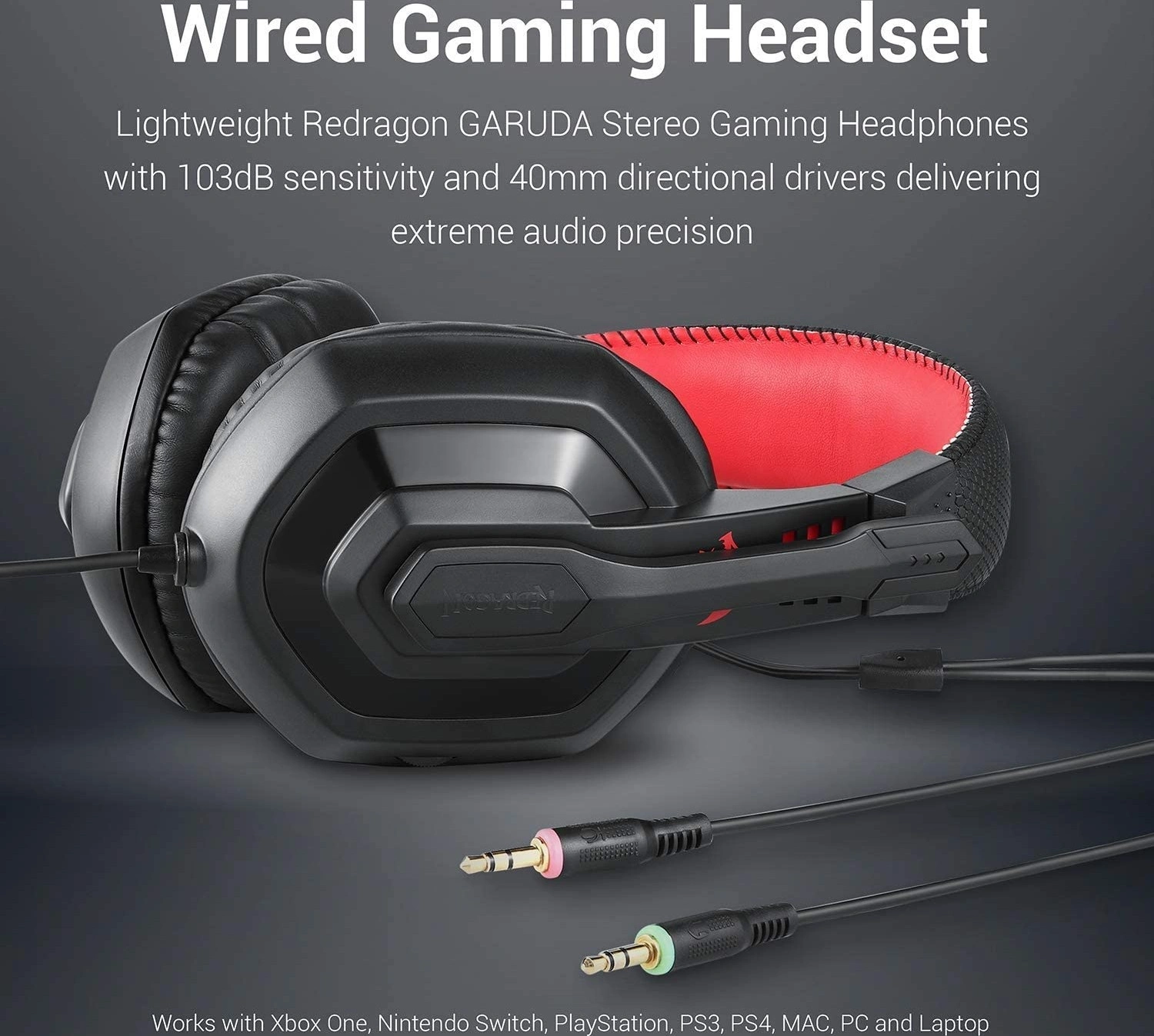 Redragon S101-BA-2 Gaming Essentials 4-in-1 Wired  Combo, RGB Keyboard, Mouse, Headset, and Mousepad Set, Black | S101-BA-2 thumbnail 4