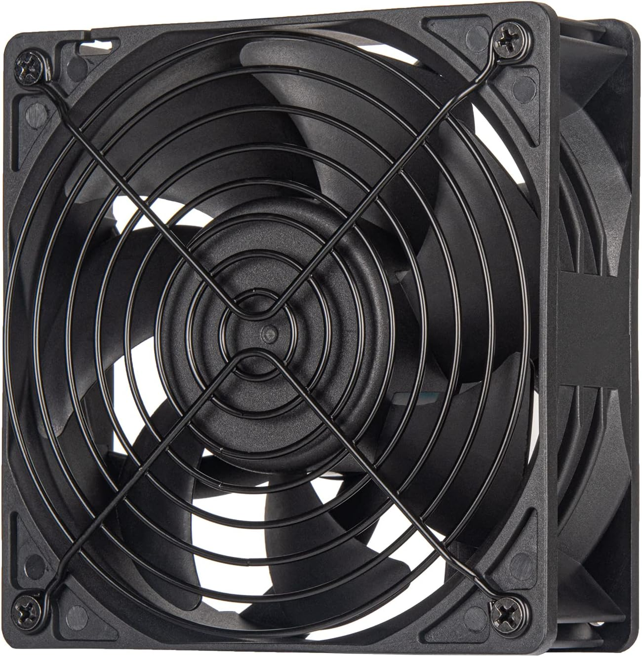 SilverStone FHS 120X 120mm Industrial Fan, 4000 RPM, 38mm Thick, Dual Ball Bearing, Black | SST-FHS120X – Buy Online