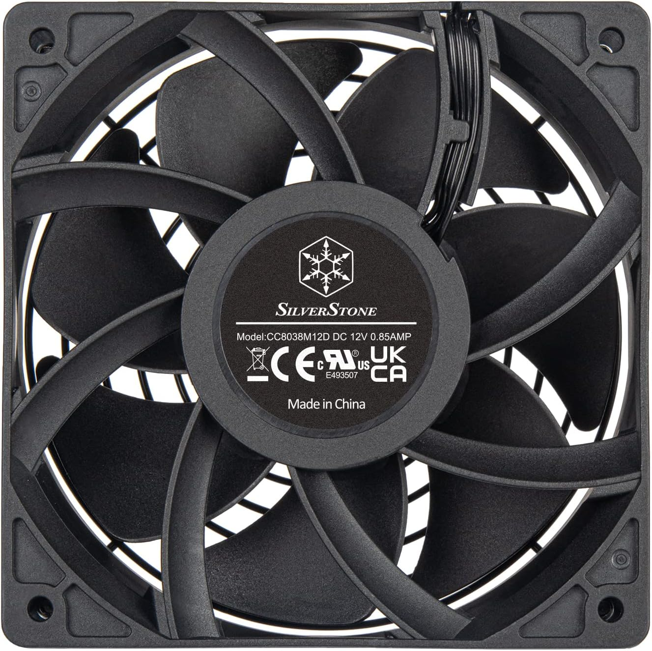 SilverStone FHS 120X 120mm Industrial Fan, 4000 RPM, 38mm Thick, Dual Ball Bearing, Black | SST-FHS120X thumbnail 4
